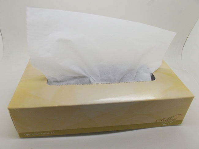 Silky facial tissue box