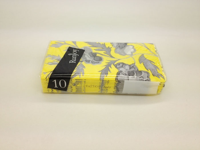 Printed pocket tissue