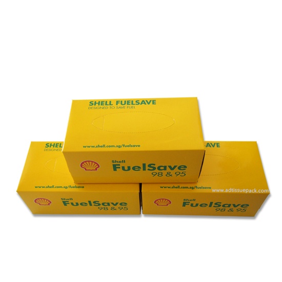 Shell box facial tissue