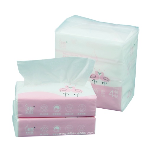 Lotion facial tissue